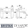 Bristan Soho Bath Filler Dimensions